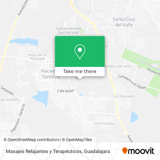 Mapa de Masajes Relajantes y Terapéuticos