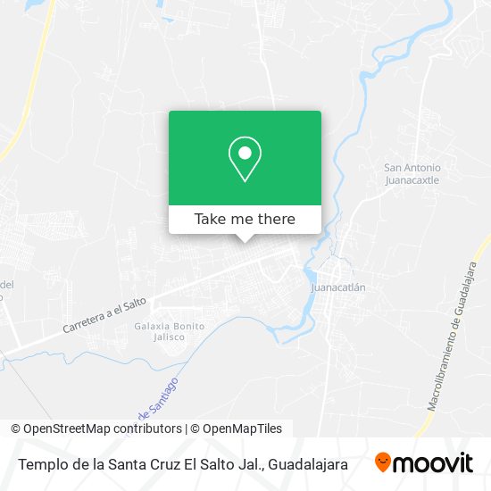 Templo de la Santa Cruz El Salto Jal. map