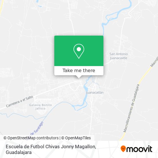 Escuela de Futbol Chivas Jonny Magallon map