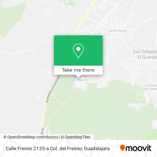 Calle Fresno 2135-a Col. del Fresno map