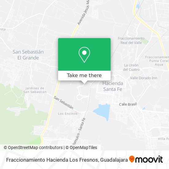 Mapa de Fraccionamiento Hacienda Los Fresnos