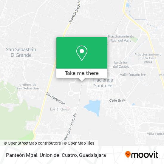 Panteón Mpal. Union del Cuatro map