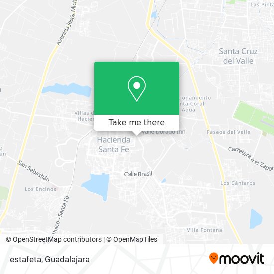 Mapa de estafeta