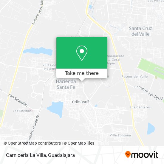 Carnicería La Villa map