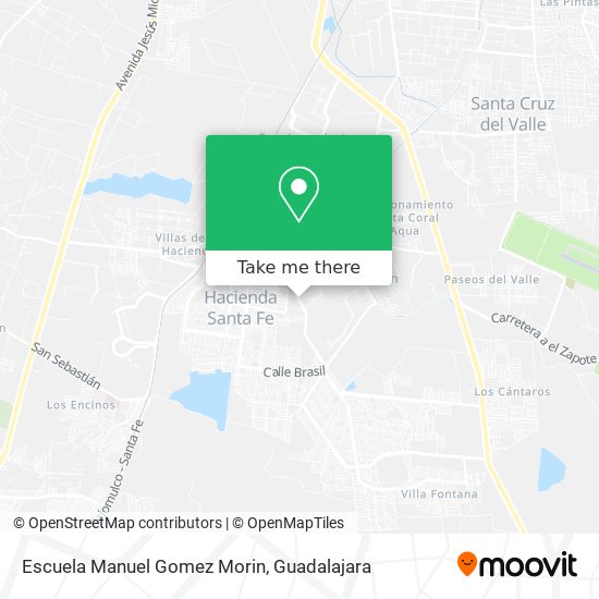 Mapa de Escuela Manuel Gomez Morin