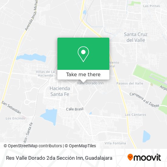 Mapa de Res Valle Dorado 2da Sección Inn