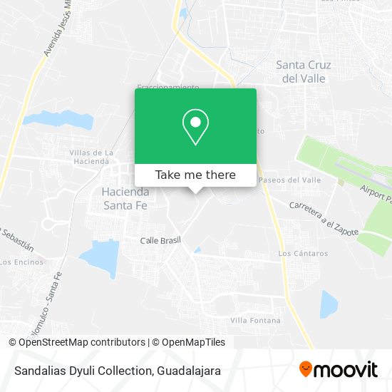 Mapa de Sandalias Dyuli Collection