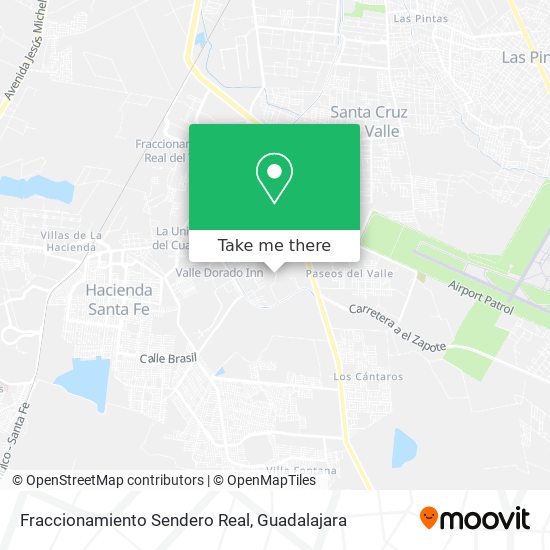 Fraccionamiento Sendero Real map