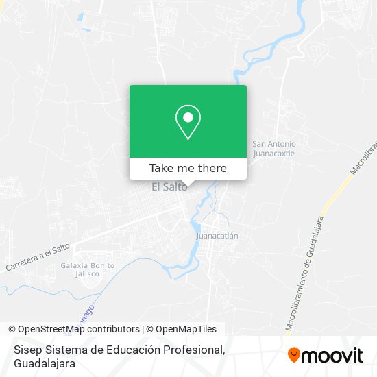 Sisep Sistema de Educación Profesional map