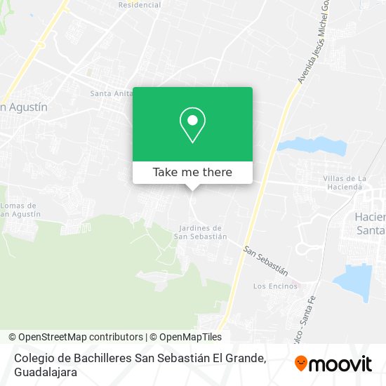 Colegio de Bachilleres San Sebastián El Grande map