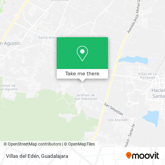 Villas del Edén map