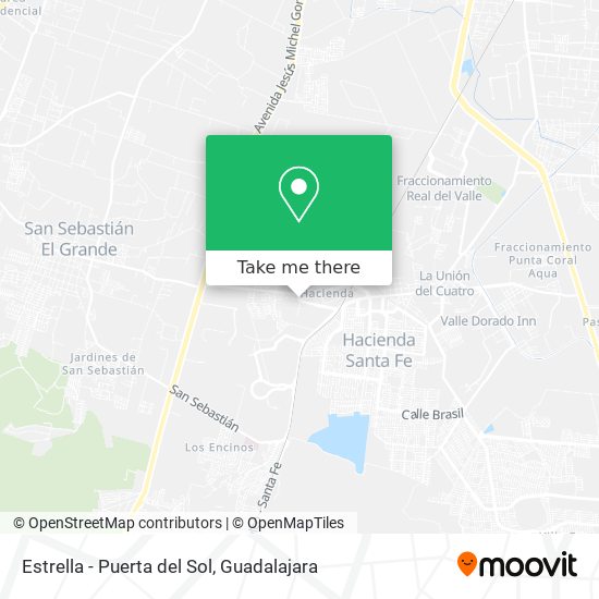 Estrella - Puerta del Sol map