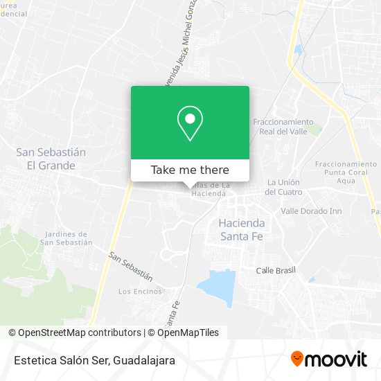 Mapa de Estetica Salón Ser