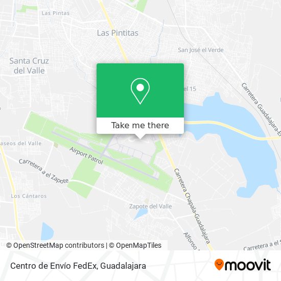 Centro de Envío FedEx map