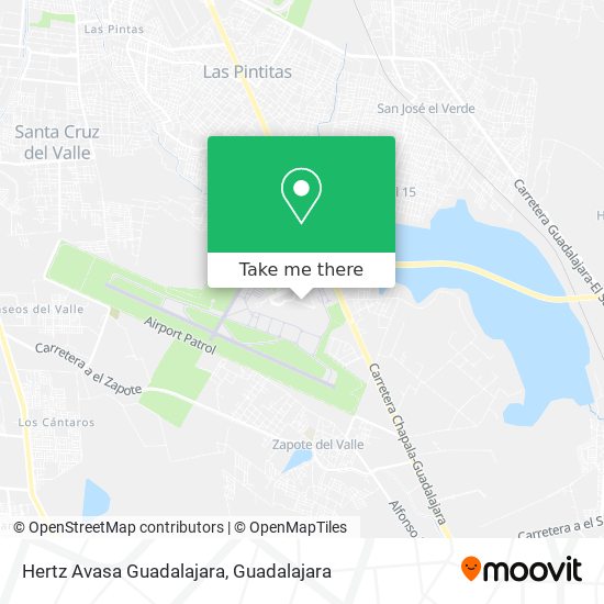 Mapa de Hertz Avasa Guadalajara
