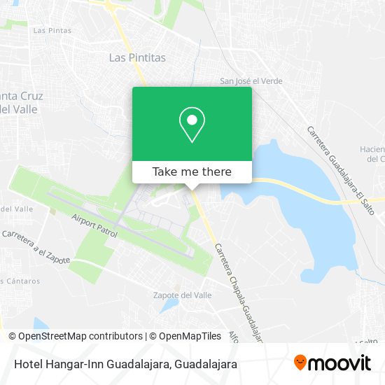 Mapa de Hotel Hangar-Inn Guadalajara