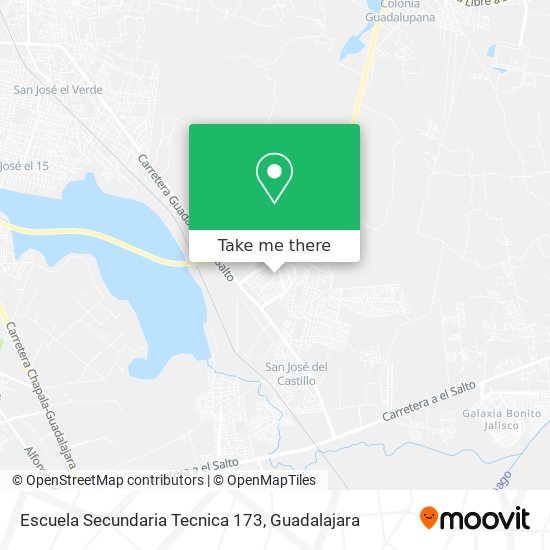 Mapa de Escuela Secundaria Tecnica 173