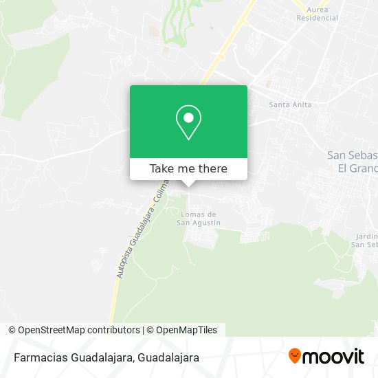Farmacias Guadalajara map
