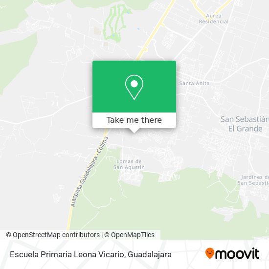 Mapa de Escuela Primaria Leona Vicario