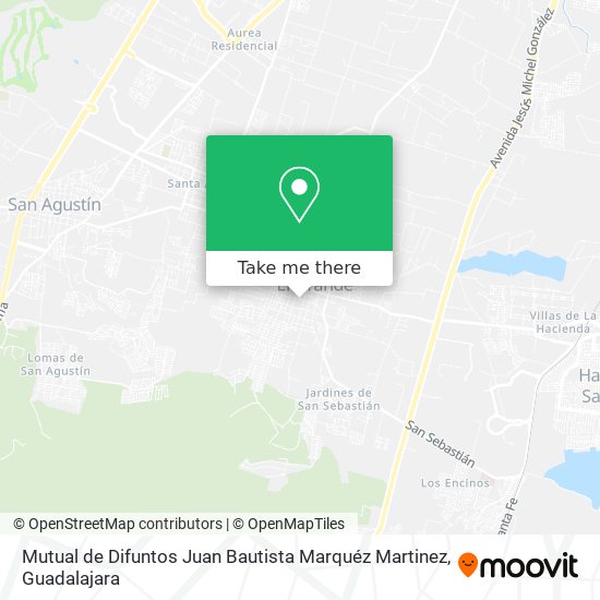 Mutual de Difuntos Juan Bautista Marquéz Martinez map