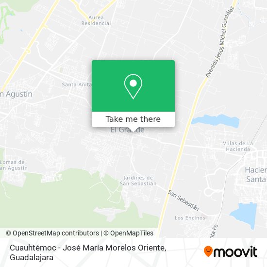Mapa de Cuauhtémoc - José María Morelos Oriente