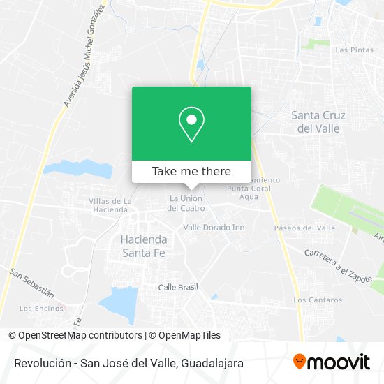 Revolución - San José del Valle map