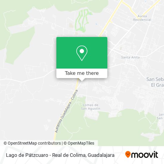 Mapa de Lago de Pátzcuaro - Real de Colima