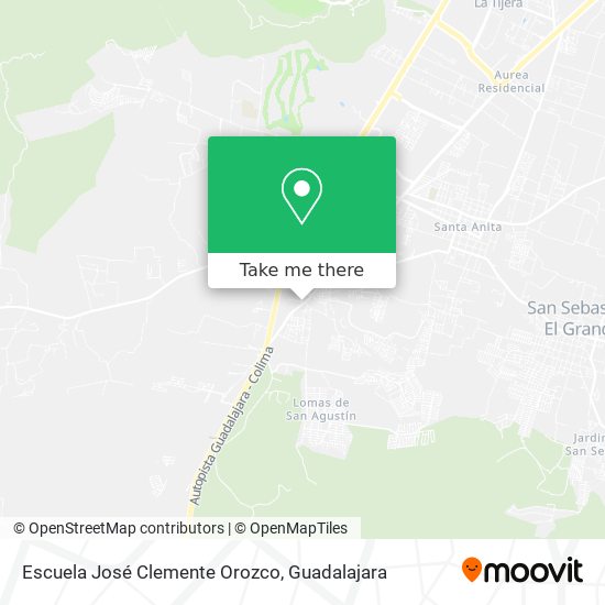 Mapa de Escuela José Clemente Orozco
