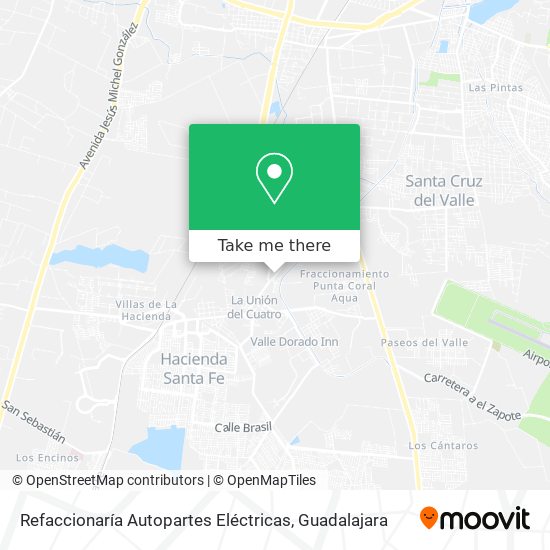 Mapa de Refaccionaría Autopartes Eléctricas
