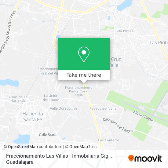 Fraccionamiento Las Villas - Inmobiliaria Gig - map