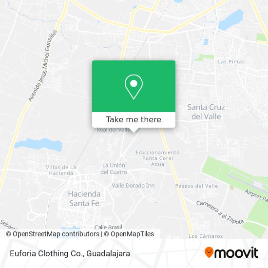 Mapa de Euforia Clothing Co.