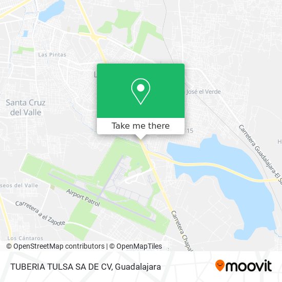 Mapa de TUBERIA TULSA SA DE CV