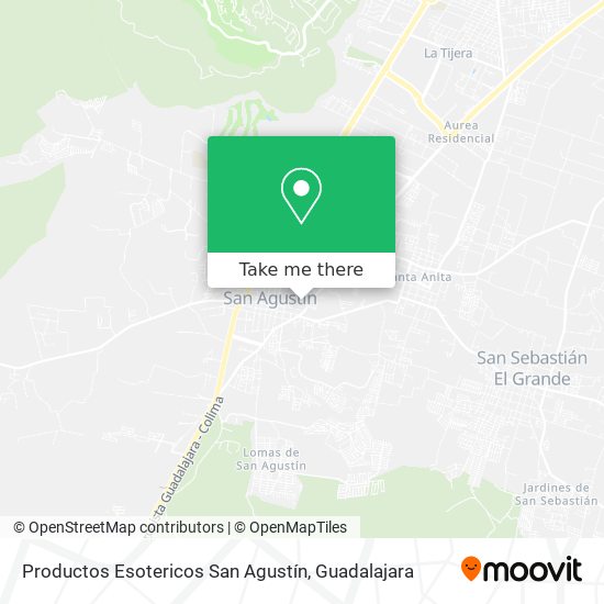 Productos Esotericos San Agustín map