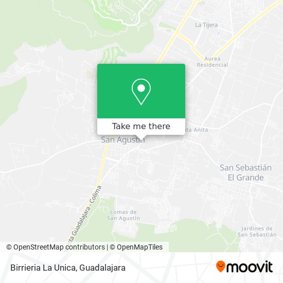 Mapa de Birrieria La Unica