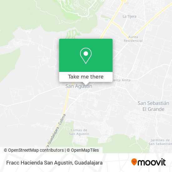 Fracc Hacienda San Agustín map