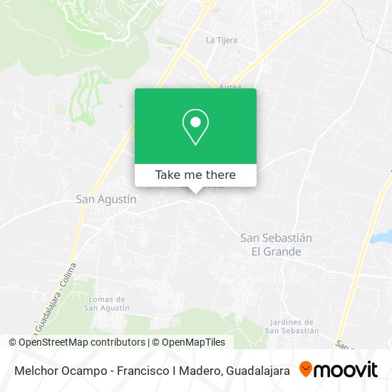 Melchor Ocampo - Francisco I Madero map