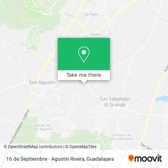 16 de Septiembre - Agustín Rivera map