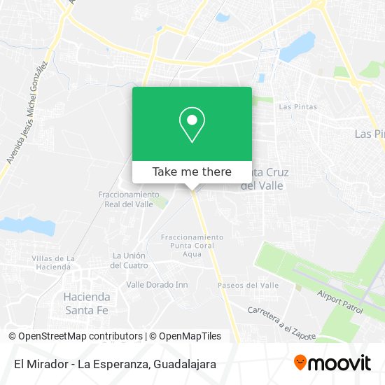El Mirador - La Esperanza map