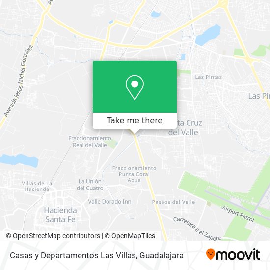 Casas y Departamentos Las Villas map