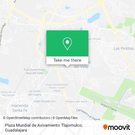Plaza Mundial de Avivamiento Tlajomulco map