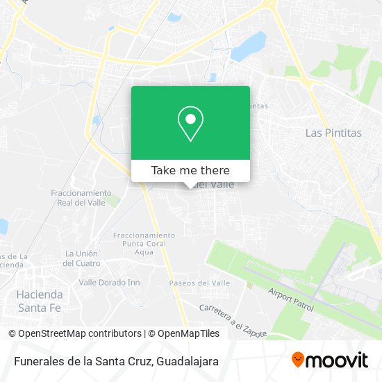 Funerales de la Santa Cruz map