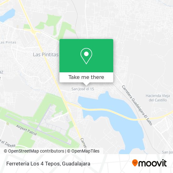 Mapa de Ferreteria Los 4 Tepos