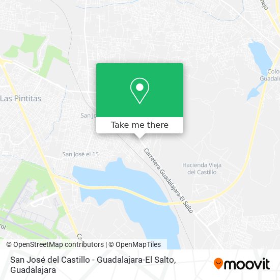 Mapa de San José del Castillo - Guadalajara-El Salto