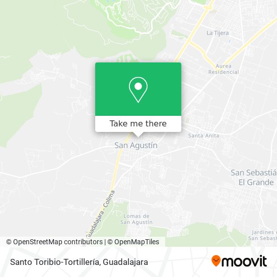 Mapa de Santo Toribio-Tortillería