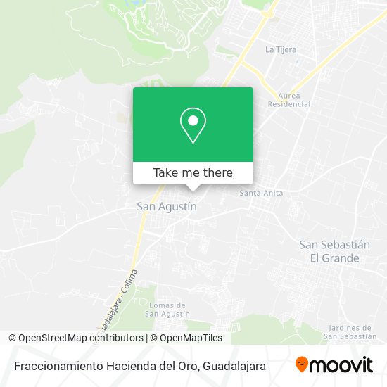 Fraccionamiento Hacienda del Oro map