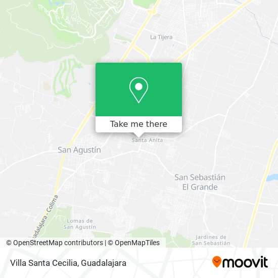 Villa Santa Cecilia map