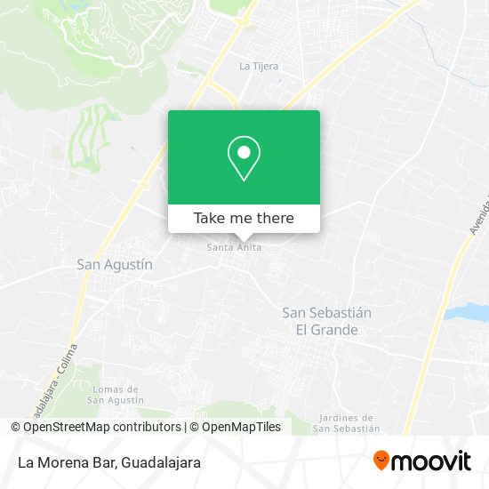 Mapa de La Morena Bar