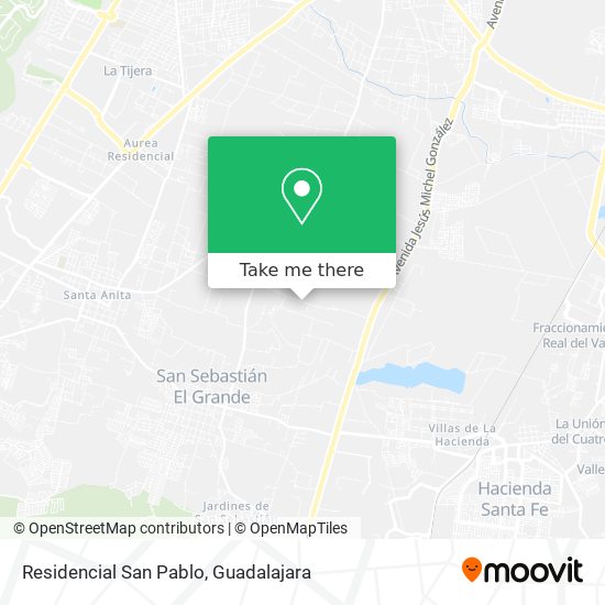 Mapa de Residencial San Pablo