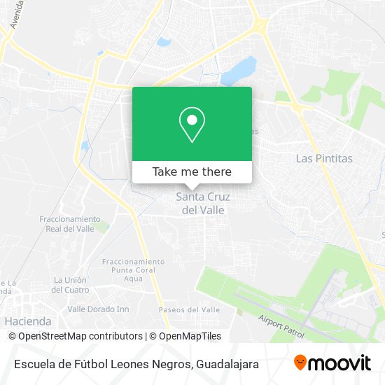 Escuela de Fútbol Leones Negros map