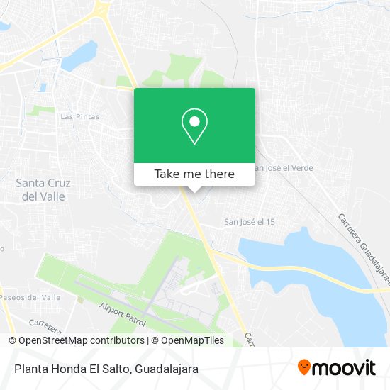 Planta Honda El Salto map